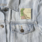 Delaware US Vierkante Button 5,1 Cm (In situ)