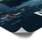 Delaware USA Illustratie Reizen Poster (Hoek)