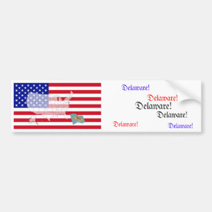 Delaware, Verenigde Staten Bumpersticker