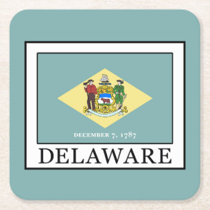 Delaware Vierkante Kartonnen Onderzetter