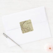Delaware Vierkante Sticker (Envelop)