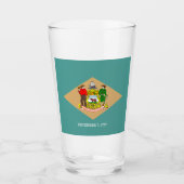 Delaware vlag glas (Voorkant)