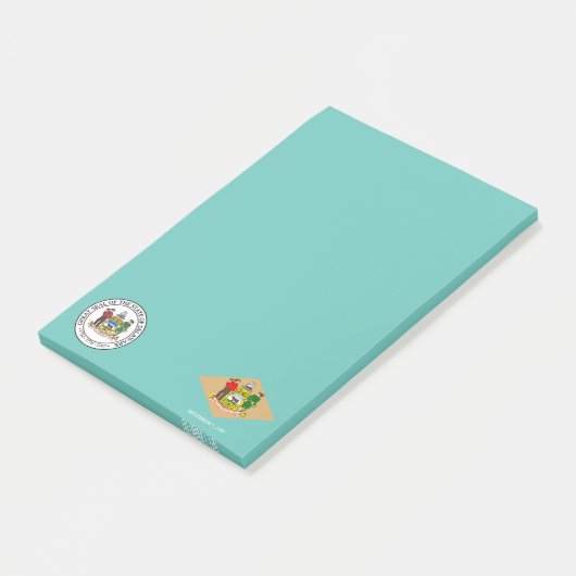 Delaware vlag post-it® notes (Schuin)