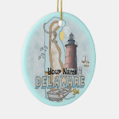 Delaware Vuurtoren Keramisch Ornament (Rechts)