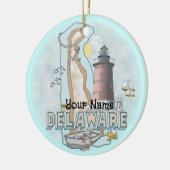 Delaware Vuurtoren Keramisch Ornament (Links)