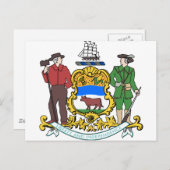 Delaware Wapenstilte Briefkaart (Voorkant / Achterkant)