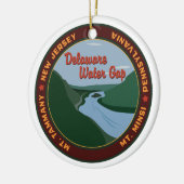 Delaware Water Gap Keramisch Ornament (Links)