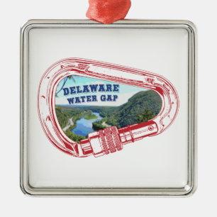 Delaware Water Gap Klimmen Carabiner Metalen Ornament