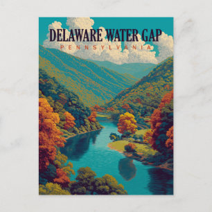Delaware Water Gap Vintage Travel Briefkaart