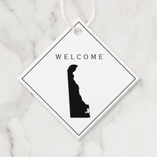 Delaware welkomsttas cadeau Label voor bruiloft we