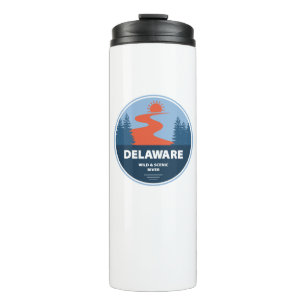 Delaware Wild en Schilderachtig rivier Thermosbeker