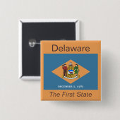 Delawarean Flag Button (Voorkant /achterkant)