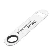 Delco Born en Raised Speed Flessenopener (Voorkant Gekanteld)