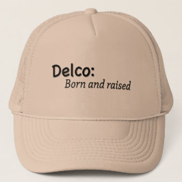 Delco Born en Raised Trucker Pet