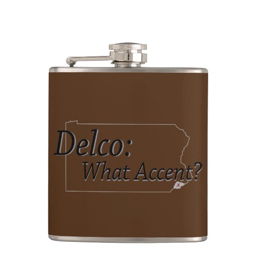 Delco - Wat accent? Heupfles (Voorkant)