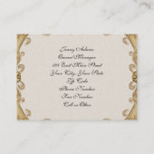 Delectable Foods Visitekaartje (Achterkant)