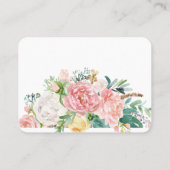 Delecter le site Mariage rose Floral Carte RSVP (Dos)