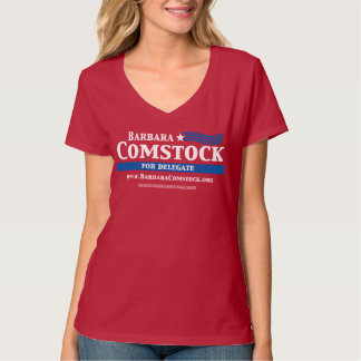 Delegate Barbara Comstock Shirt (Rood), voor de vr
