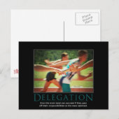 Delegatie-demotiverend Briefkaart (Voorkant / Achterkant)