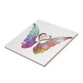 Delen - Angel Wings en Heart Tegeltje (Zijkant)