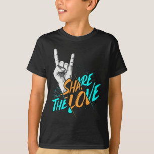 Delen De Liefde Mannen Vrouwen Kinder Jongens Meis T-shirt