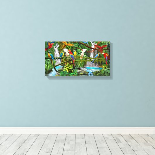 DELEN IN PARADISE CANVAS AFDRUK (Insitu (Houten vloer))