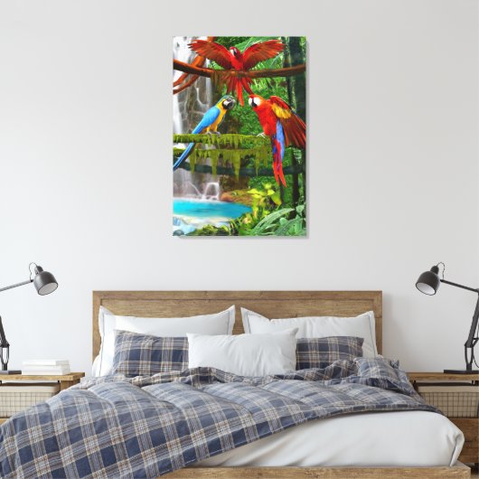 DELEN IN PARADISE CANVAS AFDRUK (Insitu (Slaapkamer))