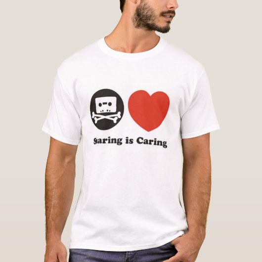 Delen is belangrijk. t-shirt (Voorkant)