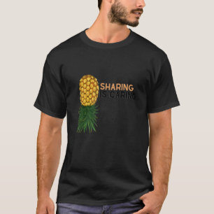 Delen is het verzorgen van ondersteboven ananas sw t-shirt