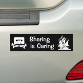 Delen is koeling bumpersticker (Op auto)