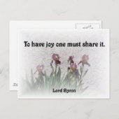 Delen Joy Briefkaart (Voorkant / Achterkant)