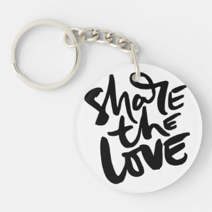 Delen Liefde Kunst Quote Kunst Motivatie Kunst Lie Sleutelhanger