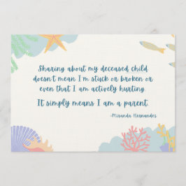 Delen over mijn overleden kind omdat ik een ouder  programma