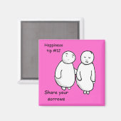 delen uw sorrijen magneet (Voorkant / Achterkant)