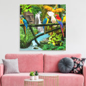 DELEN VAN HET GEHIDDEN OERWOUD CANVAS AFDRUK (Insitu (Woonkamer))