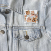 delen van het gezicht vierkante button 5,1 cm (In situ)