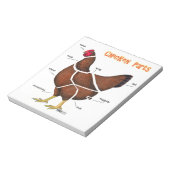Delen van kippen notitieblok (Gedraaid)