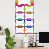 Delen van spraak poster (Thuiskantoor)