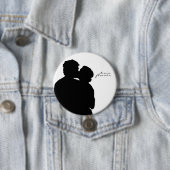 Delena "Twin Flames"-Button Ronde Button 7,6 Cm (In situ)