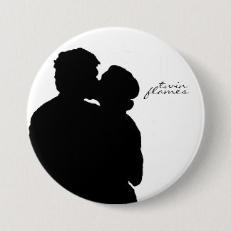 Delena "Twin Flames"-Button Ronde Button 7,6 Cm