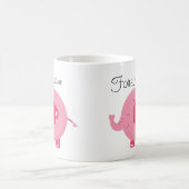 D'éléphant tasse faite sur commande rose pour (Centre)