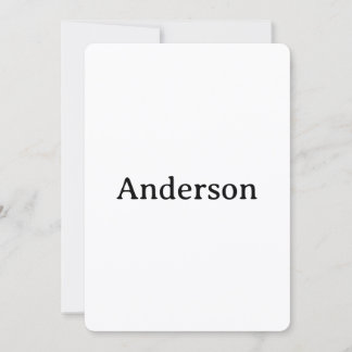Delete Text Replace Own Design 5" x 7" Rounded Bedankkaart