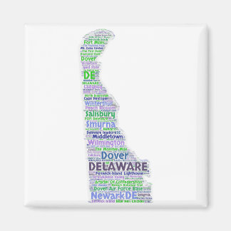 Deleware Word Cloud Magneet