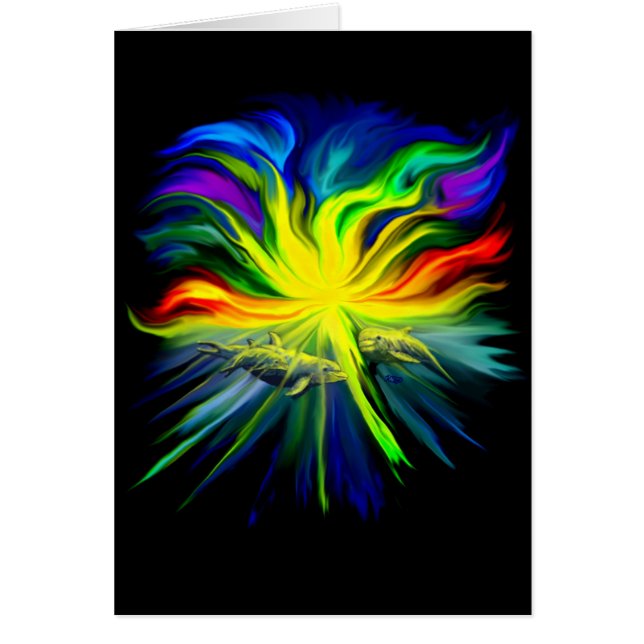 Delfinfamilie im Sonnenschein (Devant)