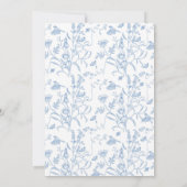 Delft Blue Chinoiserie Baby shower Boy Invitation (Dos)