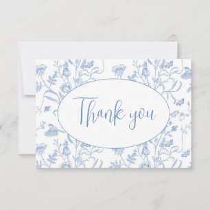 Delft Blue Chinoiserie Baby shower garçon Merci