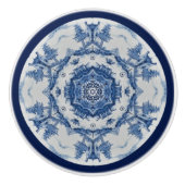 Delft Blue Design 02 From 1764 ~  Keramische Knop (Voorkant)