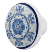 Delft Blue Design 02 From 1764 ~  Keramische Knop (Rechts)