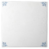 Delft Blue Dutch Style Frigate Schooner Sail Boat Tegeltje (Voorkant)