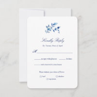 Delft Blue en White Floral Wedding
